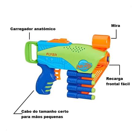 Brinquedo Lança Dardos Nerf Elite Arminha Hasbro - Lançadores de