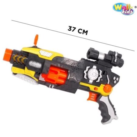 Lançador de Dardos Arma Tipo Nerf da Well Kids 45 cm x 14 cm – Maior Loja  de Brinquedos da Região