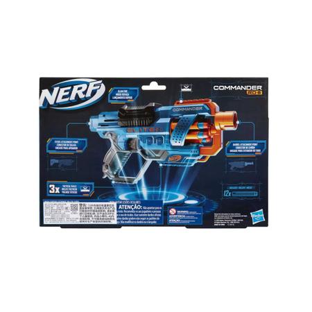 Lançador de Dardos Nerf Elite 2.0 Commander RD-6 E9486 Hasbro - Faz a Boa!