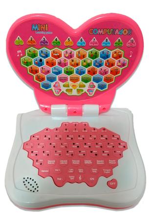 Computador De Brinquedo Notebook Educativo Rosa Com Som Luz - Fun Game -  Laptop / Notebook Infantil - Magazine Luiza