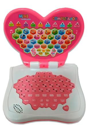 Brinquedo Laptop Notebook Infantil Musical Com Som E Luzes Jogos