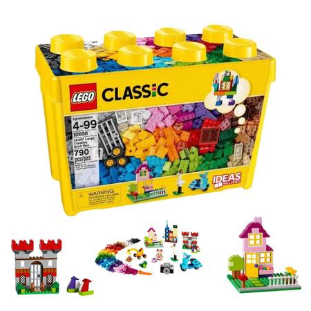 LEGO Classic 790 pçs, Kit Robótica Estrutural Infantil Montagem