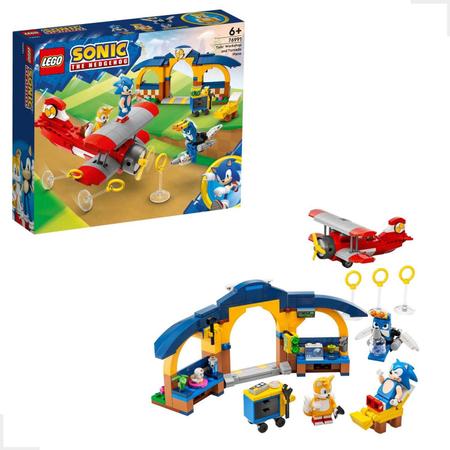 LEGO Sonic the Hedgehog Oficina do Tails e Avião - Tornado 76991 376 Peças  - Brinquedos de Montar e Desmontar - Magazine Luiza