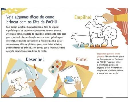 Kit de Natal Educativo Em Madeira Para Colorir