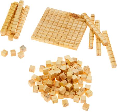 Imagem de Brinquedo material dourado infantil 62 peças jogo educativo