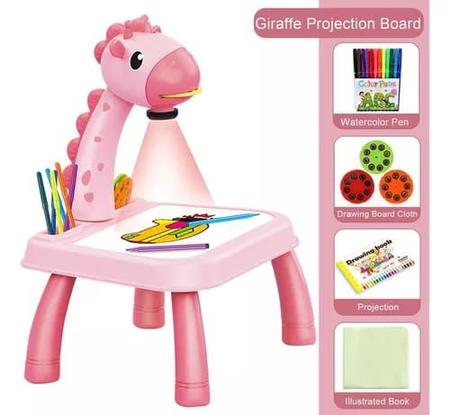 Imagem de Brinquedo mesa de girafa interativa com projetor de desenho