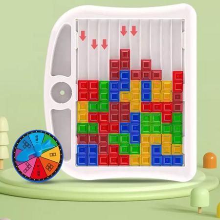 Imagem de Brinquedo Mesa Magica Desenho Tetris Infantil 2 em 1 Projetor