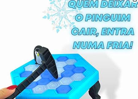 Brinquedo Jogo Mesa Pinguim Equilibrista Empilhando Gelo - Click