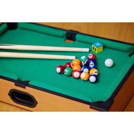 Jogo Mesa Mini Bilhar Sinuca Snooker 69x36x19 cm Completo : :  Brinquedos e Jogos