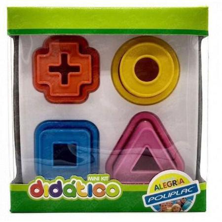 Brinquedo Mini Jogo Didático Peças de Encaixar - Poliplac