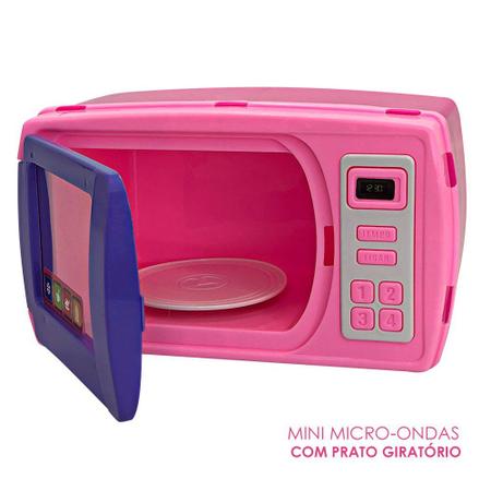 Brinquedo Mini Microondas Rosa Infantil c/ Prato Giratório - BS TOYS -  Microondas de Brinquedo - Magazine Luiza
