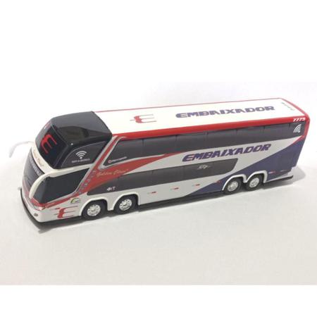 Imagem de Brinquedo Miniatura Ônibus Viação Embaixador 30Cm