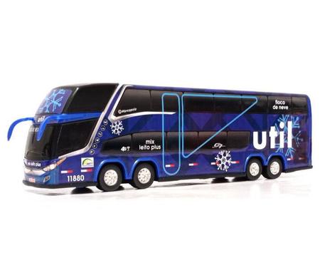 Imagem de Brinquedo Miniatura Ônibus Viação Util Floco De Neve 30Cm