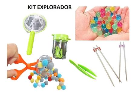Imagem de Brinquedo Montessori Pequeno Explorador Kit De Acessórios