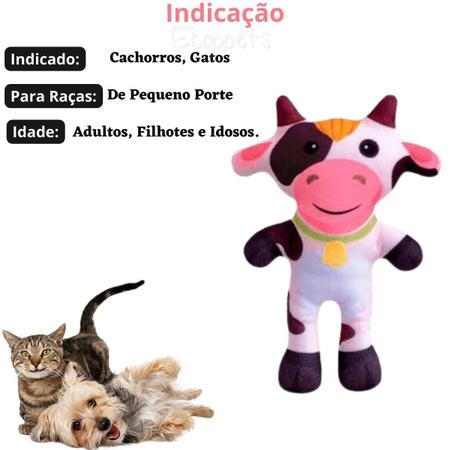 Imagem de Brinquedo Mordedor Pelúcia Pet Cães Cachorros Gato C/ Guizo