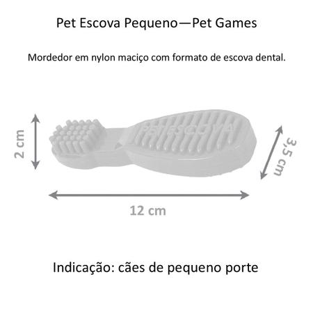 Imagem de Brinquedo Morder Cães Pet Escova Pequeno Azul Pet Games