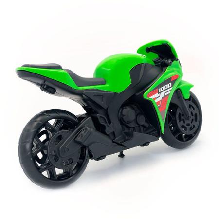 Brinquedo Moto Corrida 1000 Esportiva Pequena p/ Coleção VD - BS TOYS -  Caminhões, Motos e Ônibus de Brinquedo - Magazine Luiza