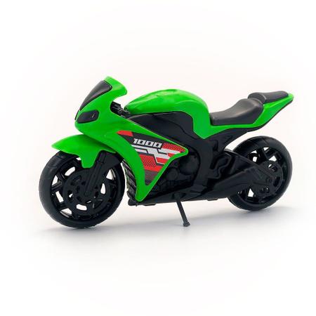 Brinquedo Moto Corrida 1000 Esportiva Pequena p/ Coleção VD - BS TOYS -  Caminhões, Motos e Ônibus de Brinquedo - Magazine Luiza