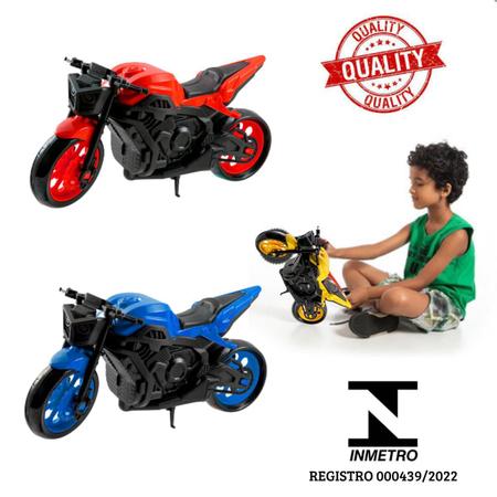 Brinquedo Moto Corrida Realista Grande 1600s Presente Menino