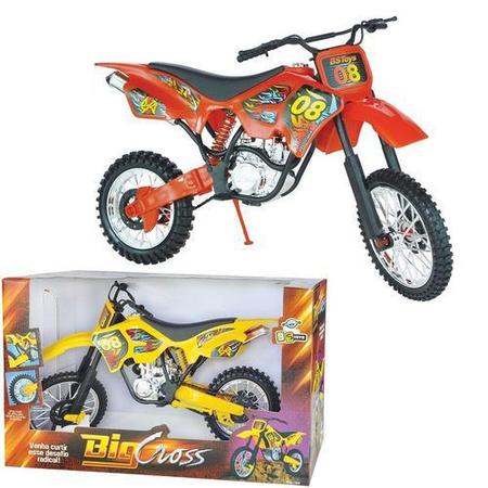 Moto de Motocross de Brinquedo com Apoio - Vermelho