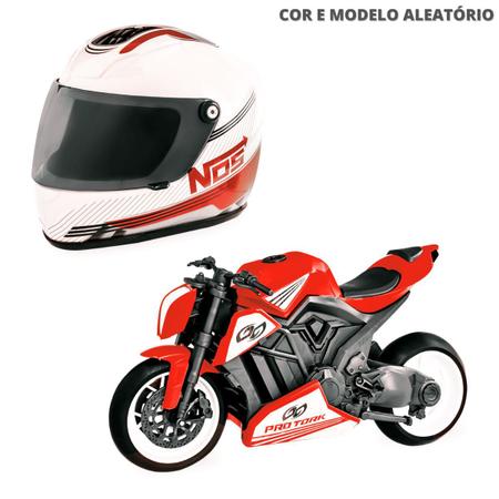 Brinquedo Infantil Motinha Moto Com Capacete Protork - Loja Zuza