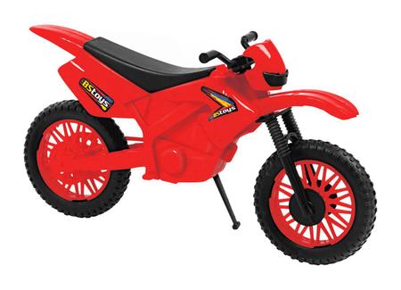 Moto Infantil New Cross Colorida Roda Livre