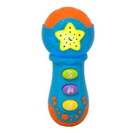 Imagem de Brinquedo Musical Baby Microfone Azul - Bbr Toys
