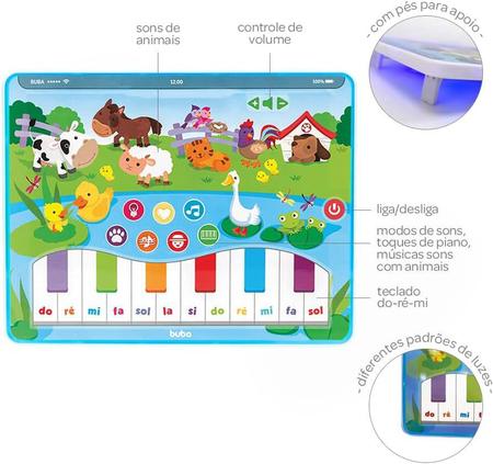 Imagem de Brinquedo Musical Bebês Tablet Cantando com os Animais Buba