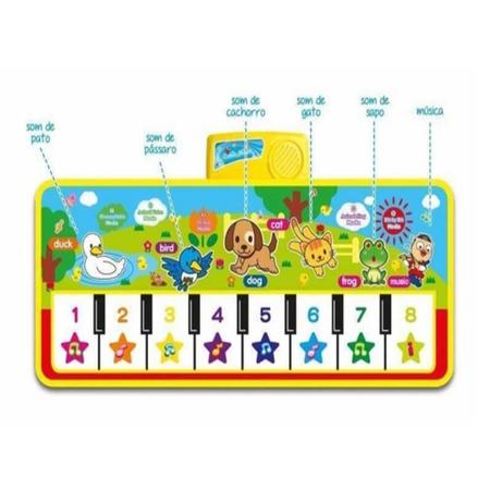 Imagem de Brinquedo Musical Infantil Piano Sons De Animais Crianças