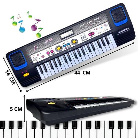 Teclado elétrico para piano infantil, brinquedo de piano bebê com 22 teclas,  brinquedo de piano musical