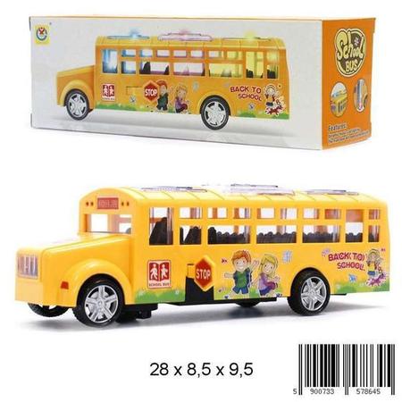 Imagem de Brinquedo Ônibus Escolar Com Luz E Som Bate E Volta