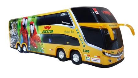 Imagem de Brinquedo Ônibus Eucatur Amarelo 1/43