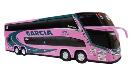 Imagem de Brinquedo Ônibus Garcia Escala 1/43 Rosa
