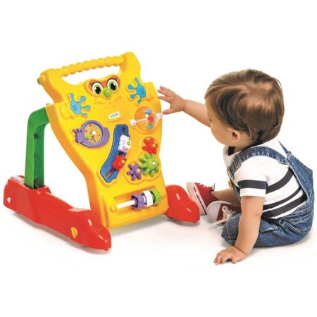 Imagem de Brinquedo Para Bebê Andador Feliz Amarelo Calesita