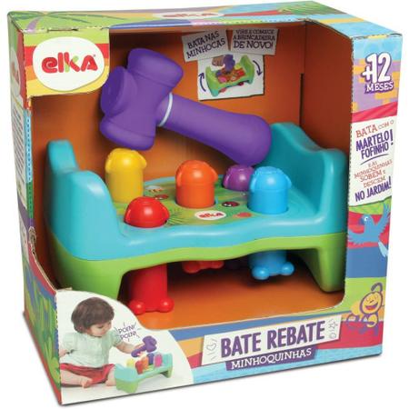 Imagem de Brinquedo para Bebe Bate Rebate Minhoquinhas