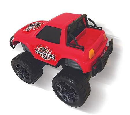 Imagem de Brinquedo Para Criança Carrinho Modelo Jeep Bombeiro +3 Anos Big Star