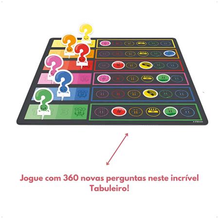 Jogo Perguntados De Tabuleiro Com Cartas 360 Perguntas Menino Menina  Brinquedo Infantil 8 Anos