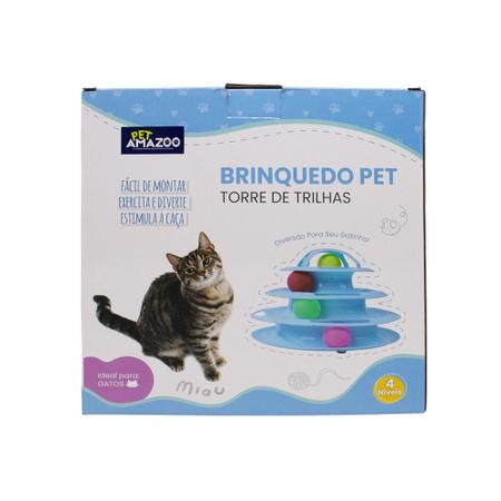 Brinquedos para gatos Jogo de Gato Turning Feather Azul