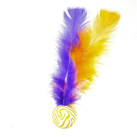 Brinquedo para Gatos Bolinha que Pula e Pena Colors Unidade - StilloPet Imagem de Brinquedo para Gatos Bolinha que Pula e Pena Colors Unidade - StilloPet