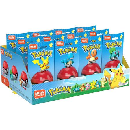 Brinquedo Para Montar Pokemon Pokebola Bulbassauro Mattel - Papellotti