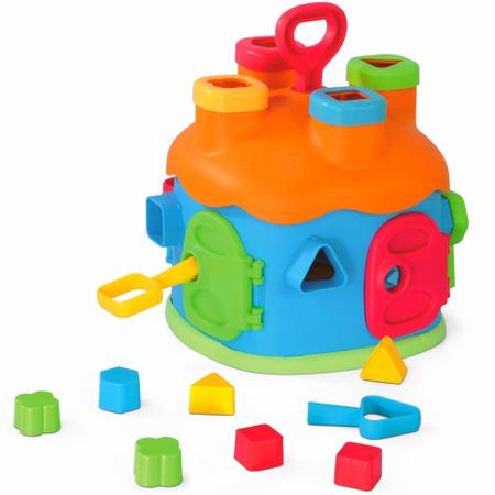 Imagem de Brinquedo Pedagógico Casinha Educativa Com Blocos - Homeplay