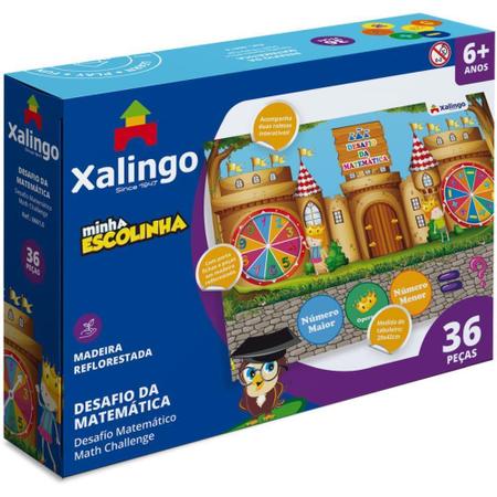 Jogo Desafio Da Matemática Minha Escolinha - Xalingo - Brinquedos  Educativos - Magazine Luiza