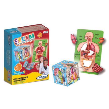 Jogo Educativo Cubo Magico Corpo Humano 6 anos