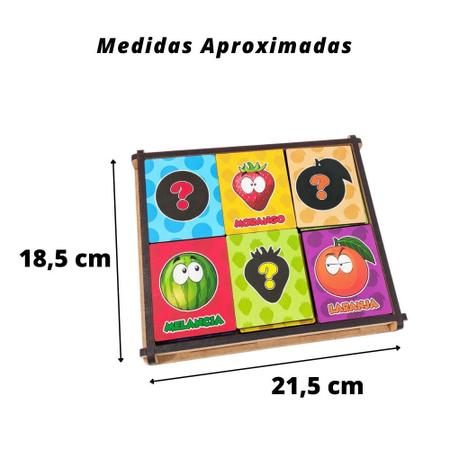 Brinquedo Educativo Jogo Das Sombra Animais Madeira Infantil - Maninho -  Jogos Educativos - Magazine Luiza