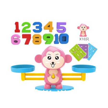 Mingzhe Jogo de matemática de equilíbrio Macaco para contagem de equilíbrio  para meninos e meninas brinquedo número educacional : :  Brinquedos e Jogos