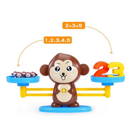 Astronauta Balance Math Jogo Educacional Early Learning Scale STEM  Brinquedos Montessori Math Toy Kids Math Balancing