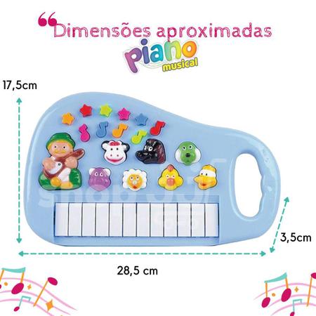 Piano Musical Panda Teclado Infantil Bebe - Loja Zuza Brinquedos