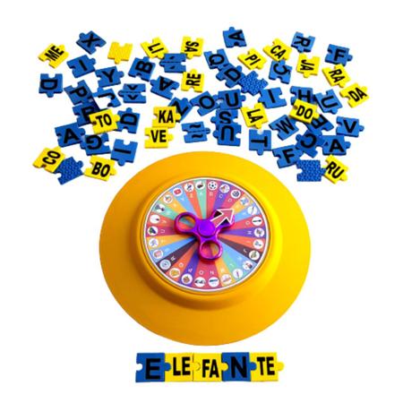 Jogo de Alfabetização- Roleta do Alfabeto 25 x 25 cm + Brinde surpresa para  trabalhar junto a roleta - Criativa Materiais Educativos - Livros de  Educação - Magazine Luiza