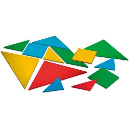 Imagem de Brinquedo Pedagogico Tangram 28PCS