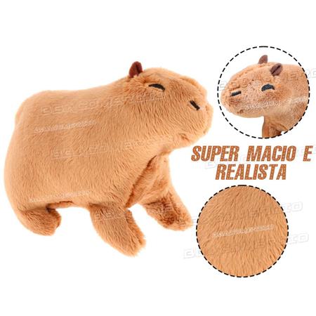 Almofada de pelúcia capivara - Brinquedo de pelúcia de capivara realista, Brinquedo de pelúcia de animais de pelúcia de capivara selvagem rastejante,  boneca de pelúcia fofa animal de desenho Umifica